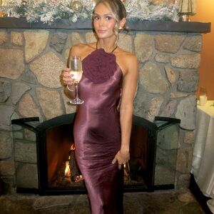 Hello Molly Burgundy Maxi Dress